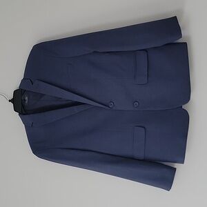 Van Heusen Flex Husky Robusto Navy Blue Blazer Suit Jacket Boys Size 14